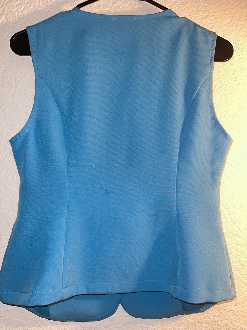 Milk & Honey Brand Women's Blue Sleeveless Blazer Vest Medium - Picture 7 of 7